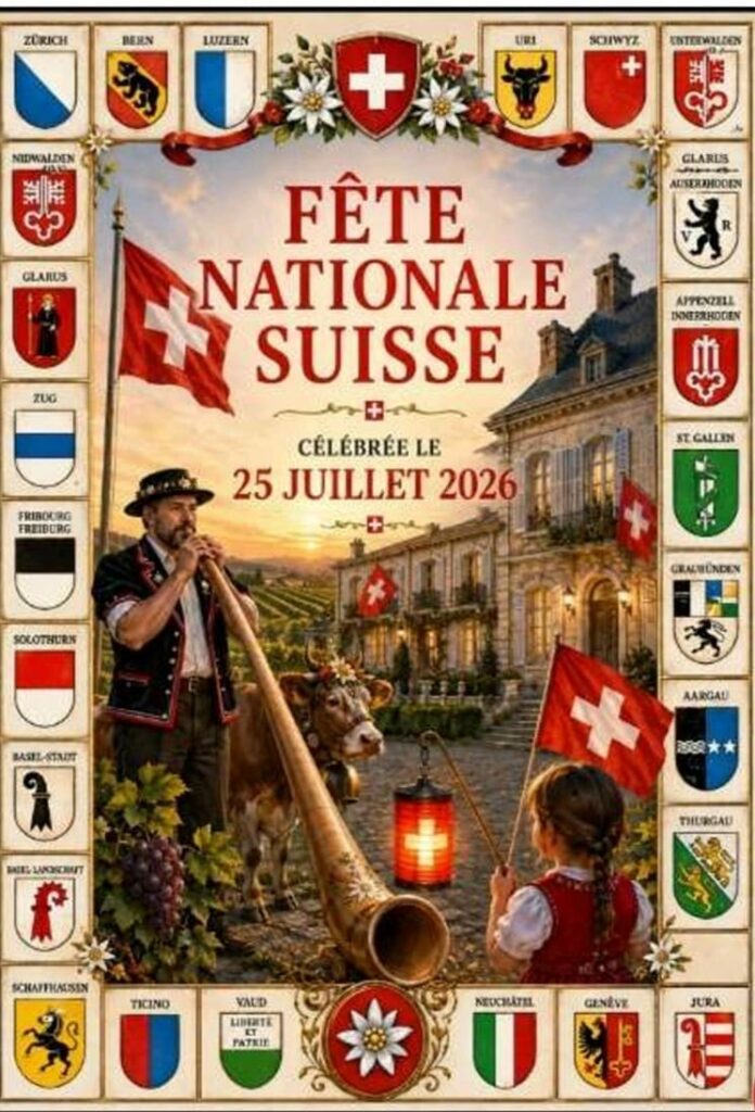 Les célébrations de la fête nationale suisse en France…
